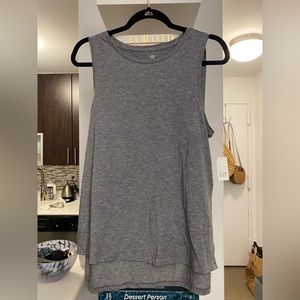 Gap GapFit Breathe Sleeveless T-Shirt Small Grey